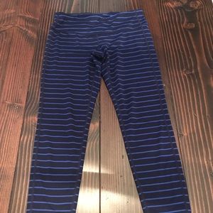 Athleta striped yoga leggings